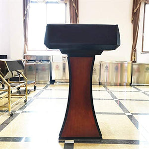 None Lectern Podium Stand - Standing Reading Desk for Conference Rooms, Churches, and Schools