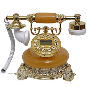 GagalU Retro Style Resin Button Fixed Telephone