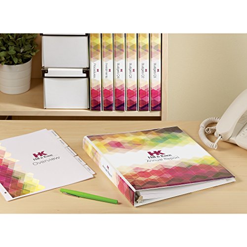 Avery Designer View Binders with 2-Inch Slant Rings Holds 8-1/2 x 11 Inches Paper, Dimensions (18608)