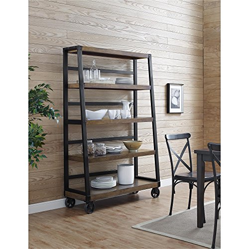 Ameriwood Home 9660196COM Wade, Bookcase, Rustic Gray
