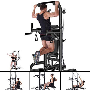 SJNQJJ Pull Ups Strength Training Equipment Strength Training Dip Stands Multifunctional Power Towers Adjustable Height Stand Workout Station Dip Station Pull Chin Up Ba
