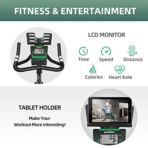 pooboo Indoor Belt Drive Exercise Bike Stationary