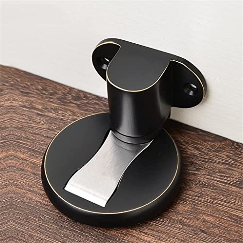 Strong Magnetic Copper Door Stopper - Adjustable Invisible Door Hardware (Color: B/A/D)