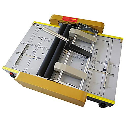 CGOLDENWALL Paper Booklet Folder Stapler Machine Book Binder Automatic Booklet Binding and Folding Machine Suitable for Coated Paper