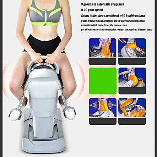 LMEILI Electric Horse Riding Machine 20-Speed Vibration Speed Adjustment LED Exercise Fitness Equipment for Upper and Lower Limb Weight Loss & Blood Circulation