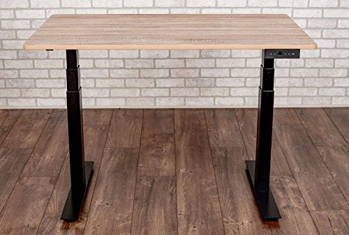 Luxor 48" W Dual Motor 3 Stage Electric Stand Up Desk - White Oak