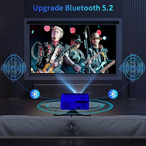 XNoogo Auto Focus 4K Smart Movie Projector with Built-in Apps, 1300ANSI, WiFi6, Bluetooth