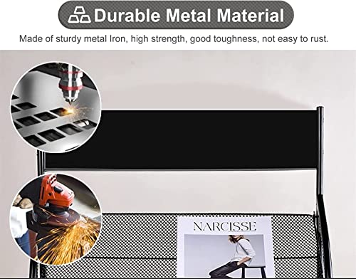Arazi Floor-Standing Magazine Rack Metal Organizer Stand