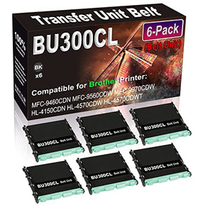 Kolasels Transfer Unit Belt 6-Pack Compatible BU300CL BU-300CL for MFC-9460CDN MFC-9560CDW MFC-9970CDW HL-4150CDN Printer