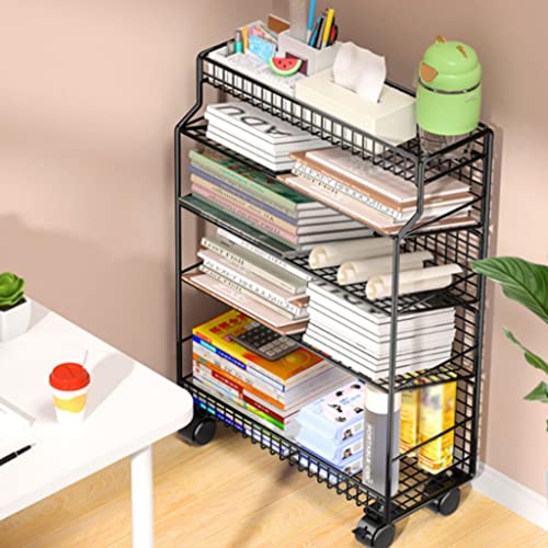 TEmkin Small Bookshelf with Wheels