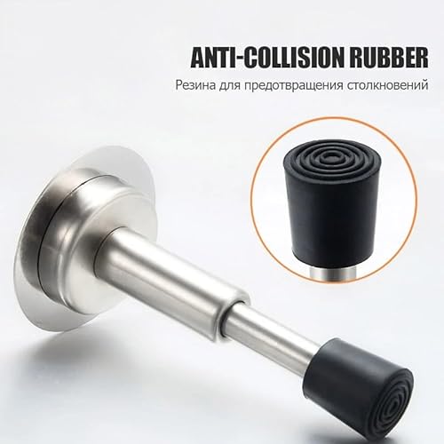 Hydraulic Buffer Mute Door Stopper Wall-Mounted Bumper - Non-Punch, Non-Magnetic - Door Hardware