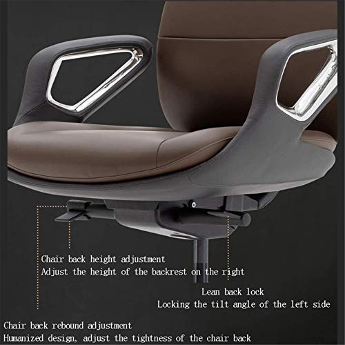 Modern Leather Executive Office Chair - Reclining (PU Leather-Gray)