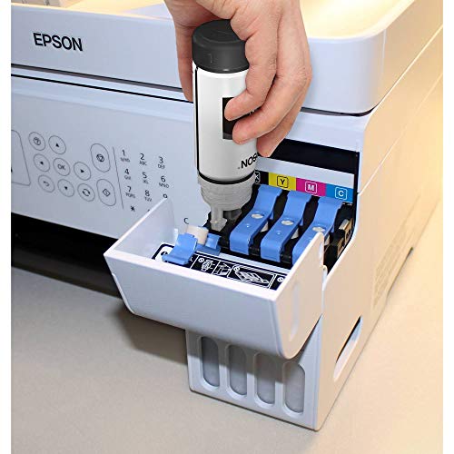 Epson EcoTank ET Series All-in-One Wireless Color Supertank Inkjet Printer - 3-in-1 Print Scan Copy, White