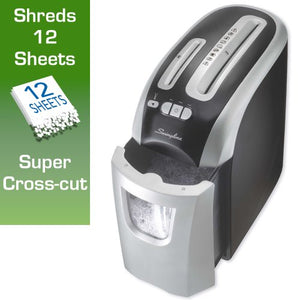 Swingline Paper Shredder, 12 Sheet Capacity, Super Cross-Cut, 1 User, Personal, EX12-05 (1757390)