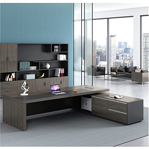 TAPIVA Executive Leather Office Desk