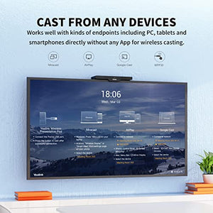 Yealink RoomCast Wireless HDMI Transmitter and Receiver 4K - WPP30 Plug & Play - Yealink A20 A30 Collaboration