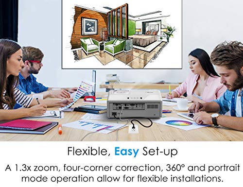 Optoma Professional Laser Projector ZH403 | 1080p | DuraCore Laser Light Source | 30,000 Hours | Crestron Compatible | 4K HDR Input | 4000 Lumens | 2-Year Warranty | White