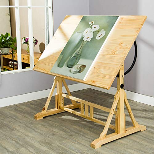 Adjustable Drawing Craft Table,with Adjustable Height for Art Design Drawing Writing Painting Crafting Drafting Work and Study