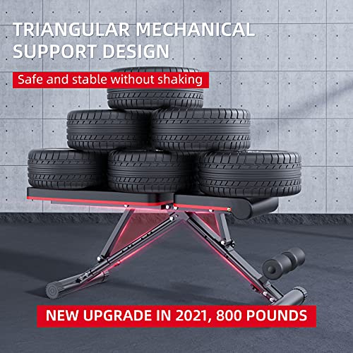 Weight Bench,Adjustable Bench Press Bench,for Home Gym Strength Training Foldable Workout Bench