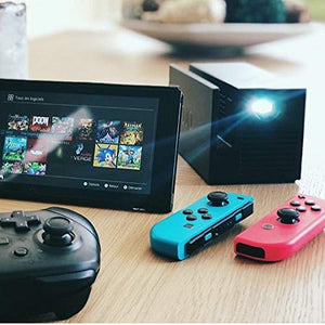 YesOJO Switch Projector HD Projector Portable Projector with 20000 mAh Battery Movie Projector Compatible with Laptop, iPad（Including a Carrying Bag）