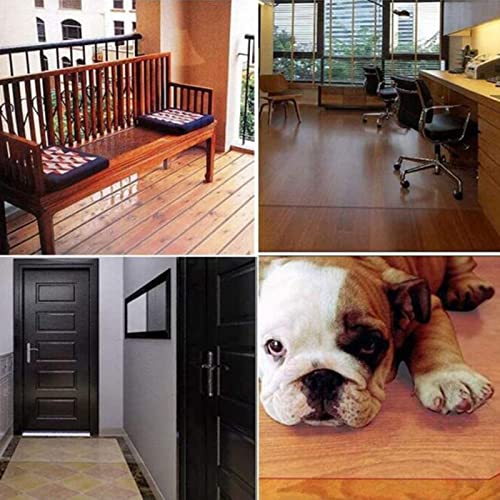 HOBBOY Clear PVC Chair Mat for Hardwood Floors - Waterproof & Scuff Resistant - 1.5/2mm Thick - 60/150/180cm Multipurpose