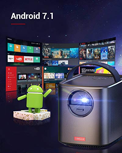 Nebula by Anker Mars II Pro 500 ANSI Lumen Portable Projector, Black, 720p Image, Video Projector, 30 to 150 Inch Image TV Projector, Movie Projector, Home Entertainment
