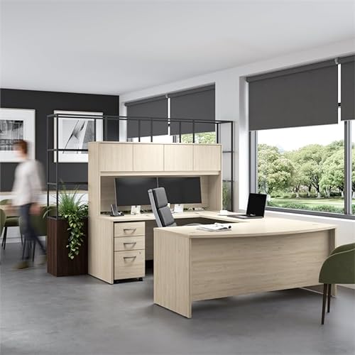 Bowery Hill 2 Drawer Lateral File Cabinet in Natural Elm - Engineered Wood