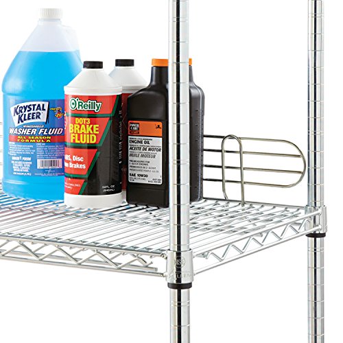 Alera ALESW59BS48SR Wire Shelving Back Support, 48" Wide, Silver (Pack of 2 Supports)