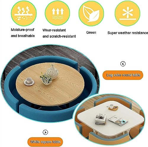 WEBERT Reception Room Club Table and Chair Set - Round Tables, Living Rooms, Leisure Tables - Kitchen Furniture (Color: E)