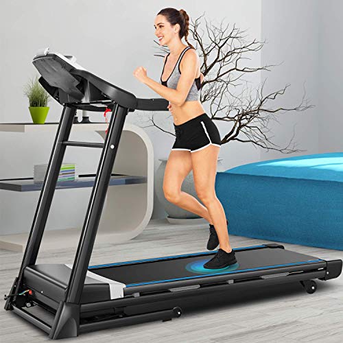 ANCHEER Treadmill for Home, 3.25Hp App Control Electric Folding Treadmills,Exercise Machine with Automatic Incline,Running Walking Machine for Office/Gym Cardio Use