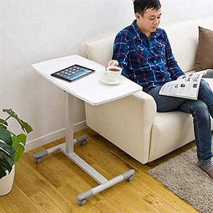 None Machinery Parts Portable Laptop Desk with Side Table Brown