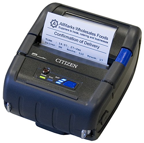 Citizen America CMP-30BTIU CMP-30 Series Portable Mobile Receipt Printer, 3" Printer Class Size, Bluetooth Connection, Apple iOS Certification, Black