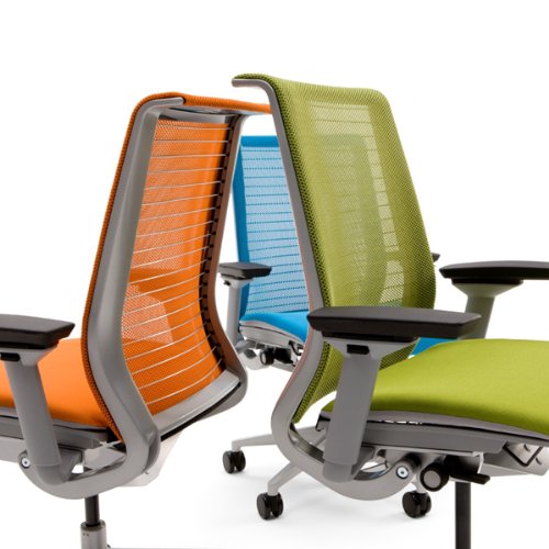 Steelcase Think 3D Mesh Fabric Chair, Scarlet