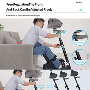 Konliking Electronic Physical Therapy Rehabilitation Bike for Senior Recumbent Indoor Pedal Exerciser Training Hand Arm Foot Leg Knee Passive Assist for the Handicap Disabled Stroke 180W Spasm Mode