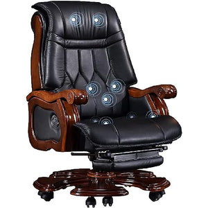 None Office Chair Recliner Leather Ergonomic Manager and Executive Office Chair (Color: E, Size: As Shown)