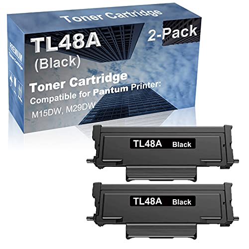 2-Pack Compatible High Capacity TL48A Imaging Toner Cartridge use for Pantum M15DW, M29DW Printer (Black)