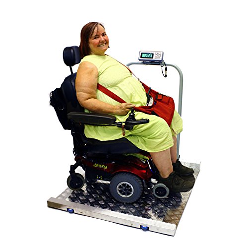Tree Scales Portable Large Digital Wheelchair and Drum Scale - 800 Lbs X 0.2 Lbs