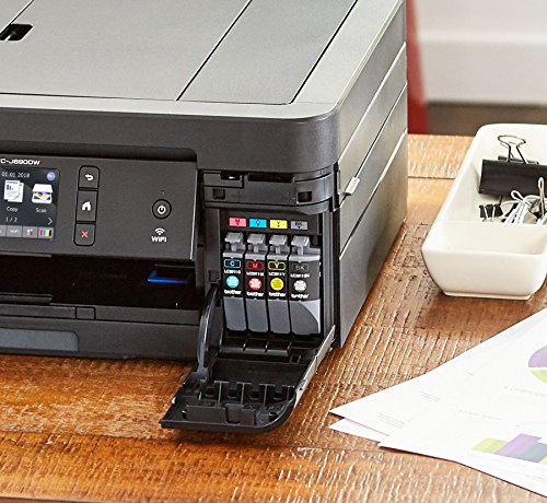 Brother Wireless All-in-One Inkjet Printer, MFC-J690DW, Multi-function Color Printer, Duplex Printing, Mobile Printing, Amazon Dash Replenishment Enabled