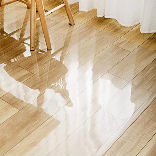 HOBBOY Clear Hard-Floor Chair Mat 1mm Thick - Transparent Protector for Hardwood Floors