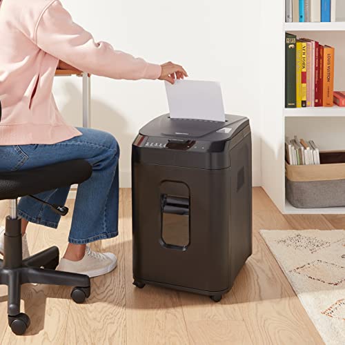 Amazon Basics Autofeed Micro Cut Paper Shredder, Black