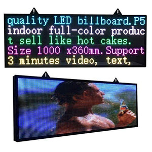 CX P5 RGB Full Color Indoor Scrolling led Display Board for Shop Windows Advertising
