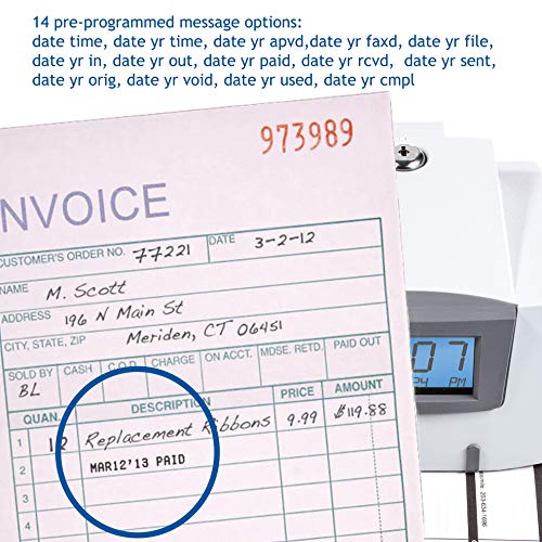 Pyramid 3500 Multi-Purpose Time Clock and Document Stamp - Made in the USA