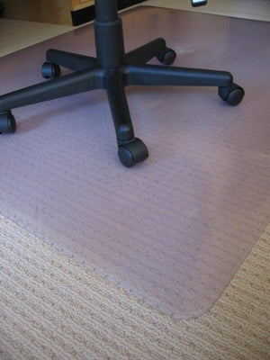 American Floor Mats Chair Mats 72" x 72" for Carpeted Floors - Premium Thickness (1/5") - Clear - Beveled Edges