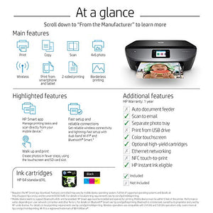 HP ENVY Photo 7155 All-in-One Photo Printer with Wireless Printing, HP Instant Ink, Works with Alexa (K7G93A)