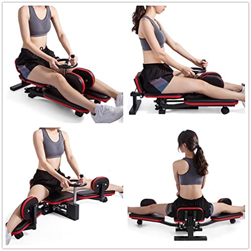 UNIGLE Leg Stretcher 330LBS Heavy Duty Leg Stretching Training Machine for Home Gym Foldable Leg Stretcher Strength Training Equipment Improve Flexibility Perfect for Dancer Men/Women