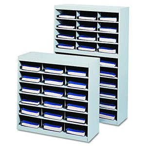 Safco Products 9264GR E-Z Stor Steel Project Organizer, 18 Compartment, Gray