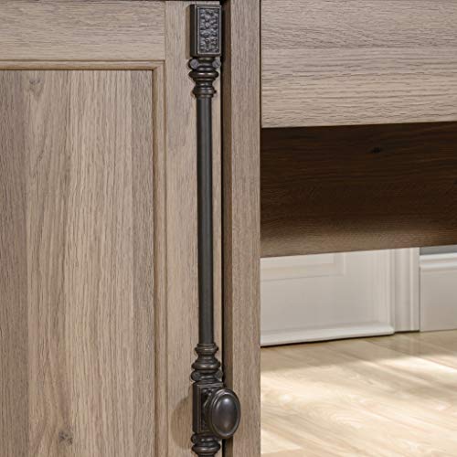 Sauder 418270 Barrister Lane L-Desk, L: 68.90" x W: 68.90" x H: 31.85", Salt Oak finish