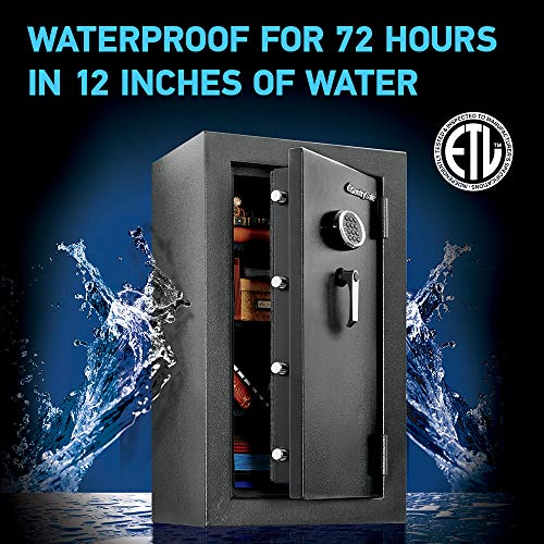 SentrySafe EF4738E Fireproof Waterproof Safe with Digital Keypad, 4.71 Cubic Feet , Black