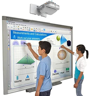SMART Interactive Whiteboard and Projector Bundle - 87” for Classroom and Collaborative Presentations
