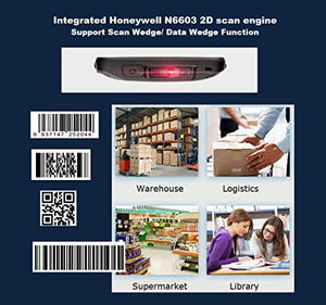 Upgraded Rugged Extreme Handheld Mobile Computers Data Terminal with Honeywell 2D QR Barcode Scanner Android 8.1, Qualcomm Octa CPU, 5" Touch Screen, 4G LTE